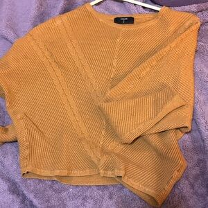 Tahari Camel Crew Neck Sweater